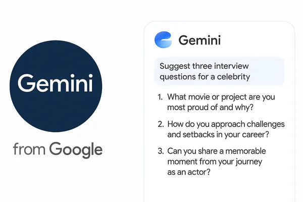Metin, ses dalgaları, fotoğraf ve video ikonları bulunan Gemini ekranı.ğ