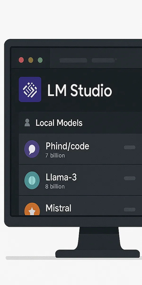 Çoklu model desteği sunan LM Studio ekranı.